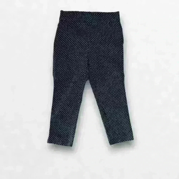 So Slimming Chico's Polkadot Black/White Crop Pants Size 10​​ - Picture 1 of 6
